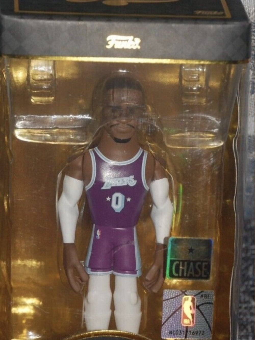 Funko Pop Russell Westbrook Gold Chase Premium Vinyl Figure NBA Lakers New Box